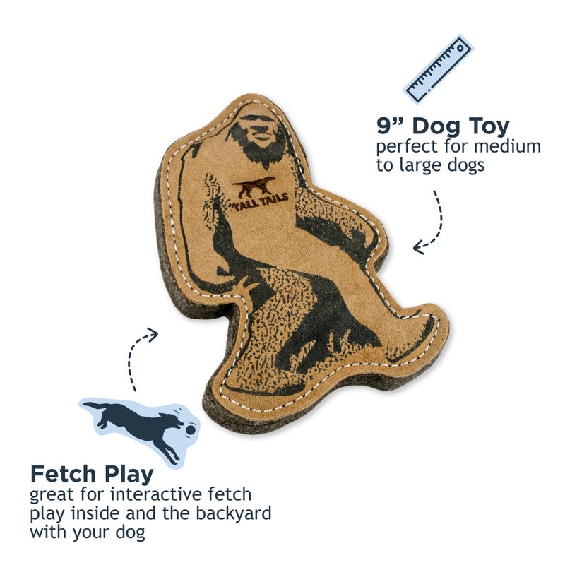 Tall Tails Big Jr. Natural Leather Fetch Toy Gift for Small Medium Large Dogs - Image 2